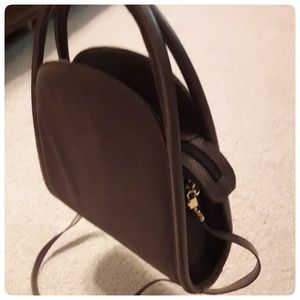 Stuart Weitzman Taupe Handle Evening Bag - revised description